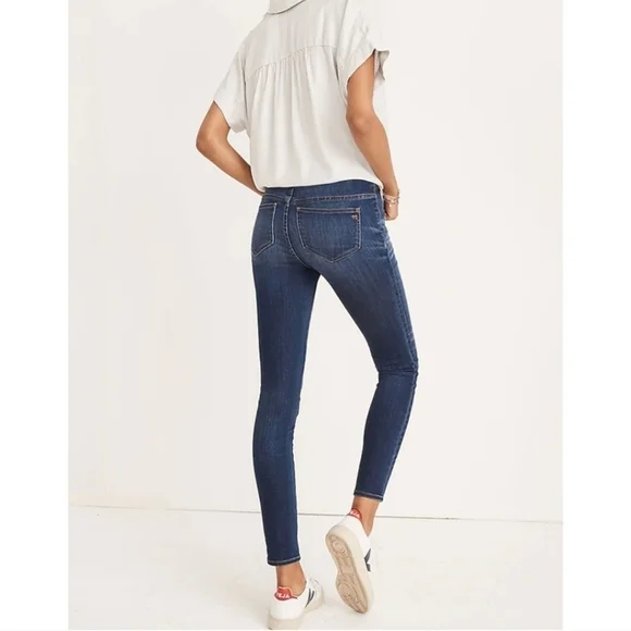 Madewell Maternity Over The Belly Skinny Jeans Danny Wash NWT Sz 34 - Picture 3 of 7